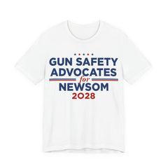 Gun Safety Advocates for Gavin Newsom for President Campaign T-Shirt 2028