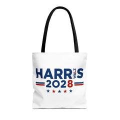 Kamala Harris Tim Walz 2028 Campaign Tote Bag – Political Election Support Grocery/Everyday Tote