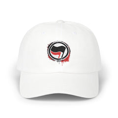 Anti-Fascist Two-Flag Embroidered Vintage Dad Hat