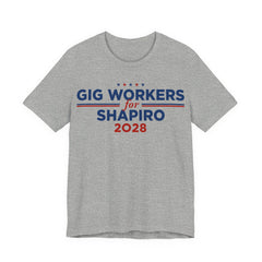 Gig Workers for Josh Shapiro for President Campaign T-Shirt 2028