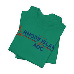 Rhode Island for AOC for President Campaign T-Shirt 2028