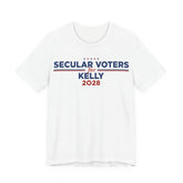 Secular Voters for Mark Kelly for President Campaign T-Shirt 2028
