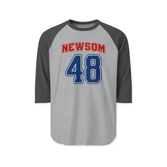 Team Gavin Newsom - 48th President Vintage Varsity Baseball T-Shirt