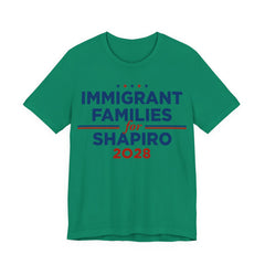 Immigrant Families for Josh Shapiro for President Campaign T-Shirt 2028