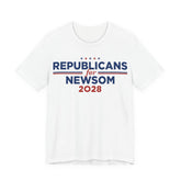 Republicans for Gavin Newsom for President Campaign T-Shirt 2028