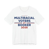 Multiracial Voters for Cory Booker for President Campaign T-Shirt 2028