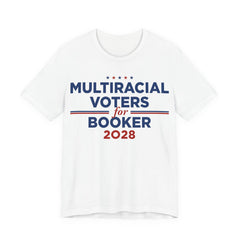 Multiracial Voters for Cory Booker for President Campaign T-Shirt 2028