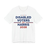 Disable Voters for Kamala Harris for President Campaign T-Shirt 2028