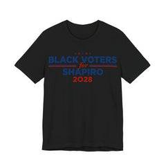 Black Voters for Josh Shapiro Campaign T-Shirt for President 2028