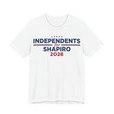 Independents for Josh Shapiro for President Campaign T-Shirt 2028
