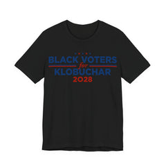 Black Voters for Amy Klobuchar Campaign T-Shirt for President 2028