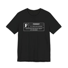 Funny Feminist Ratings Unisex Jersey Short Sleeve T-Shirt