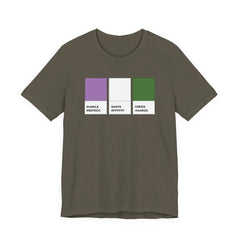 Funny Genderqueer Pride Flag Pantone Colors Unisex Jersey Short Sleeve T-Shirt