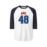 Team AOC - 48th President Vintage Varsity Baseball T-Shirt