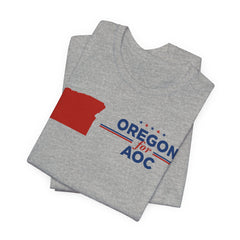 Oregon for AOC for President Campaign T-Shirt 2028