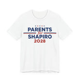 Parents for Josh Shapiro for President Campaign T-Shirt 2028
