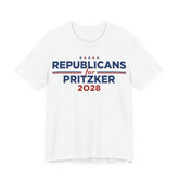 Republicans for J.B. Pritzker for President Campaign T-Shirt 2028