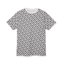 She/Her Pride Pattern T-Shirt | All-Over Print Pronoun Tee