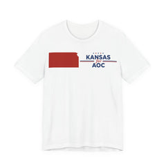Kansas for AOC for President Campaign T-Shirt 2028