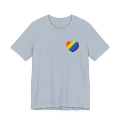 Rainbow Heart T-Shirt – Minimalist LGBTQ Pride Tee