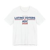 Latino Voters for AOC for President Campaign T-Shirt 2028