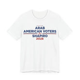 Arab American Voters for Josh Shapiro for President Campaign T-Shirt 2028