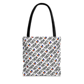 They/Them Pride Pattern Tote Bag | All-Over Print Pronoun Carryall