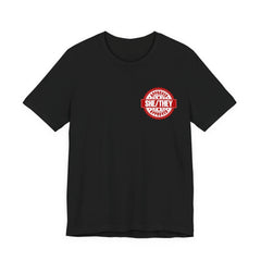 She/They Approved Stamp T-Shirt | Bella+Canvas 3001 Pronoun Graphic Tee