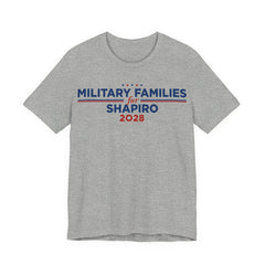 Military Families for Josh Shapiro for President Campaign T-Shirt 2028