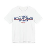 Climate Action Advocates for Beshear 2028 T-Shirt | Bella+Canvas 3001 Political Graphic Tee