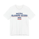 Pacific Islander Voters for AOC for President Campaign T-Shirt 2028