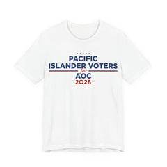 Pacific Islander Voters for AOC for President Campaign T-Shirt 2028