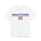 Muslim Voters for AOC for President Campaign T-Shirt 2028