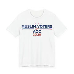 Muslim Voters for AOC for President Campaign T-Shirt 2028