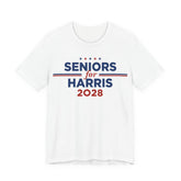 Seniors for Kamala Harris for President Campaign T-Shirt 2028