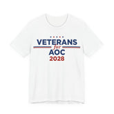 Veterans for AOC for President Campaign T-Shirt 2028