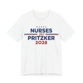 Nurses for J.B. Pritzker for President Campaign T-Shirt 2028