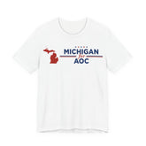 Michigan for AOC for President Campaign T-Shirt 2028