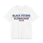Black Voters for Amy Klobuchar Campaign T-Shirt for President 2028