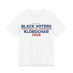 Black Voters for Amy Klobuchar Campaign T-Shirt for President 2028