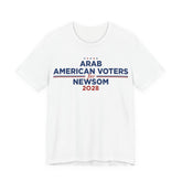 Arab American Voters for Gavin Newsom for President Campaign T-Shirt 2028