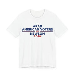 Arab American Voters for Gavin Newsom for President Campaign T-Shirt 2028