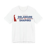 Delaware for Josh Shapiro for President Campaign T-Shirt 2028