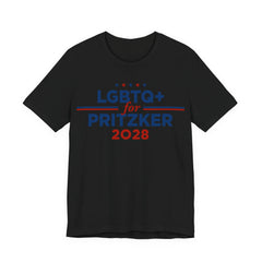 LGBTQ+ for J.B. Pritzker for President Campaign T-Shirt 2028