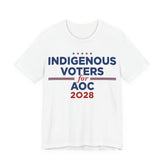 Indigenous Voters / Native Americans for AOC for President Campaign T-Shirt 2028