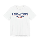 Christian Voters for J.B. Pritzker for President Campaign T-Shirt 2028