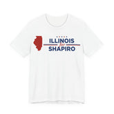 Illinois for Josh Shapiro for President Campaign T-Shirt 2028
