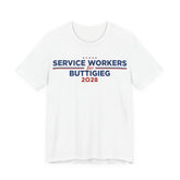 Service Workers for Pete Buttigieg for President Campaign T-Shirt 2028