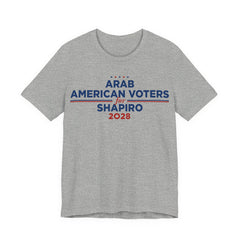 Arab American Voters for Josh Shapiro for President Campaign T-Shirt 2028