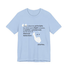 Charles Darwin Natural Selection Unisex Jersey Short Sleeve T-Shirt - Science Enthusiast